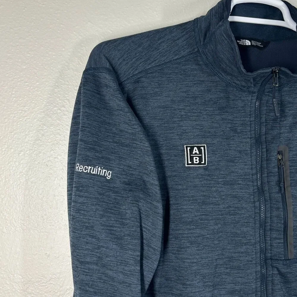 The North Face Jacket Mens XL Navy Heather Full Zip Performance Fleece Zip